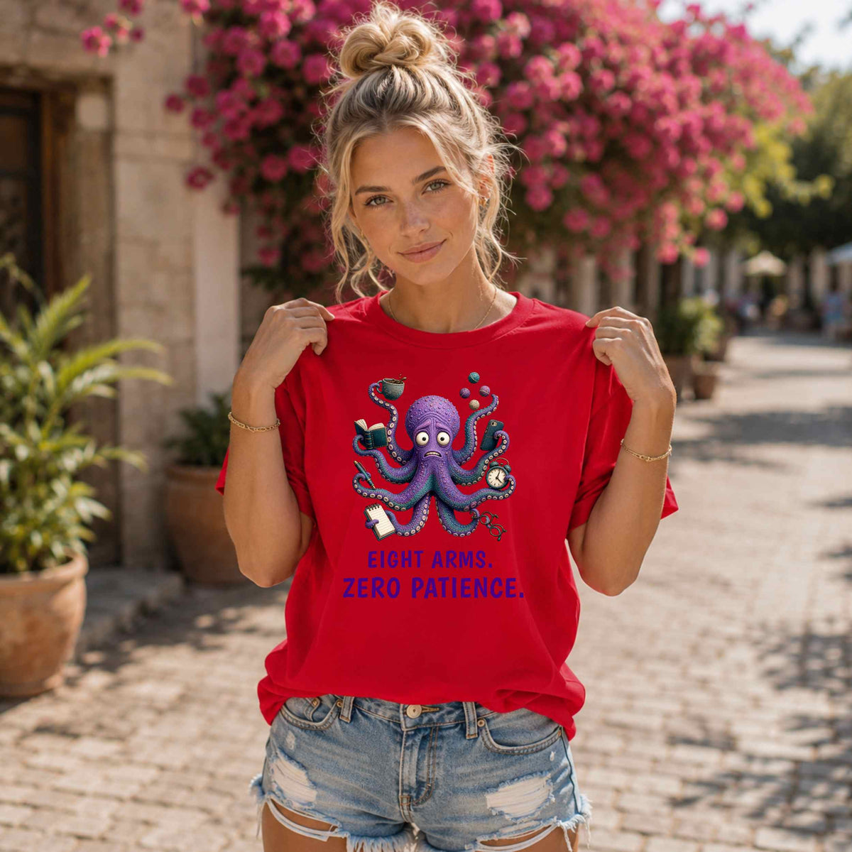 Eight Arms. Zero Patience. — Reef Rebels Octopus Tee