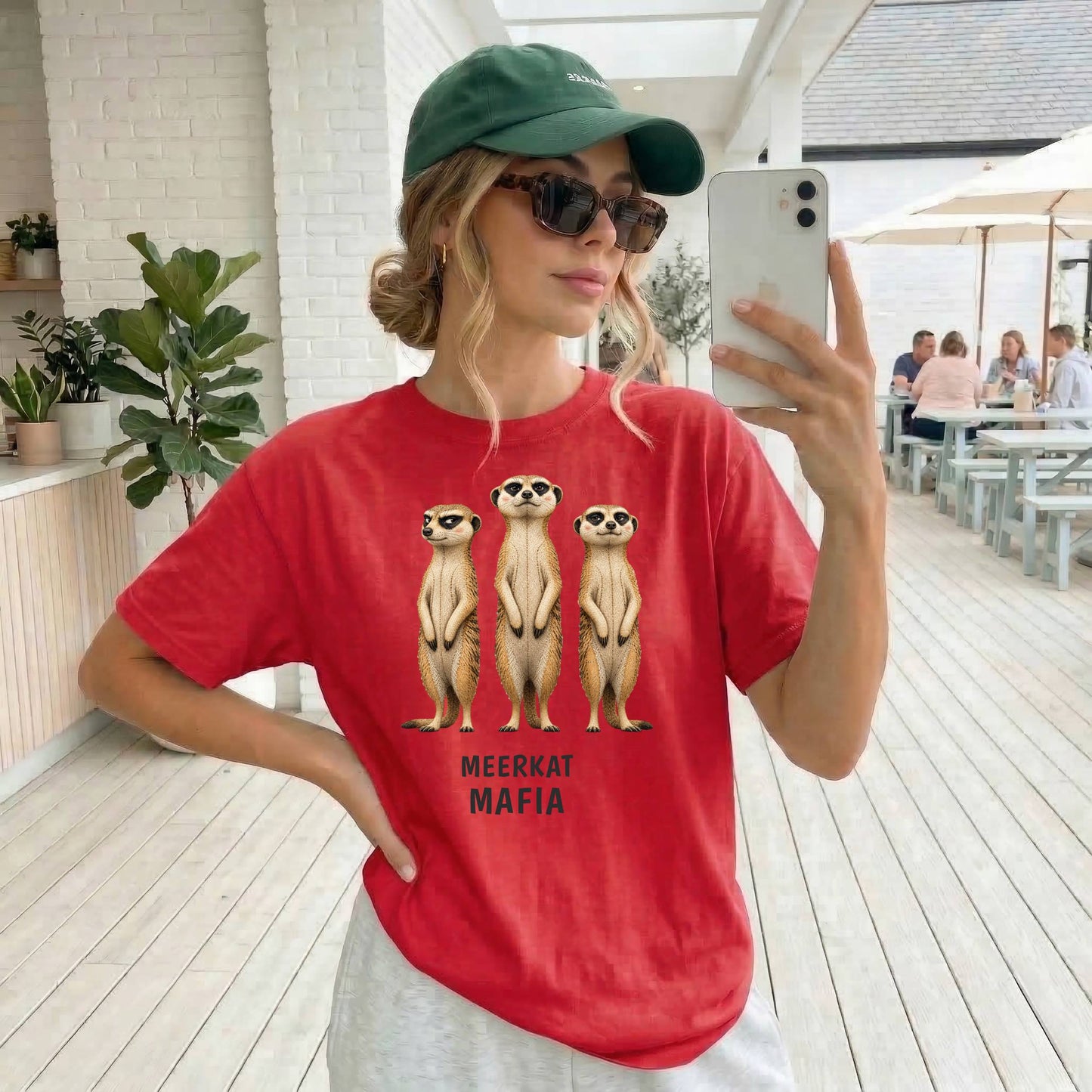 Meerkat Mafia — Savannah Sass Triple Meerkat Tee