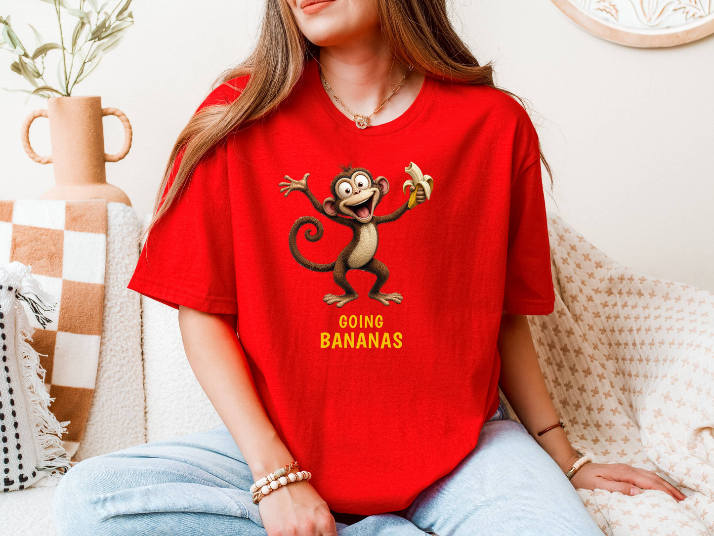Going Bananas — Jungle Jokers Monkey Tee