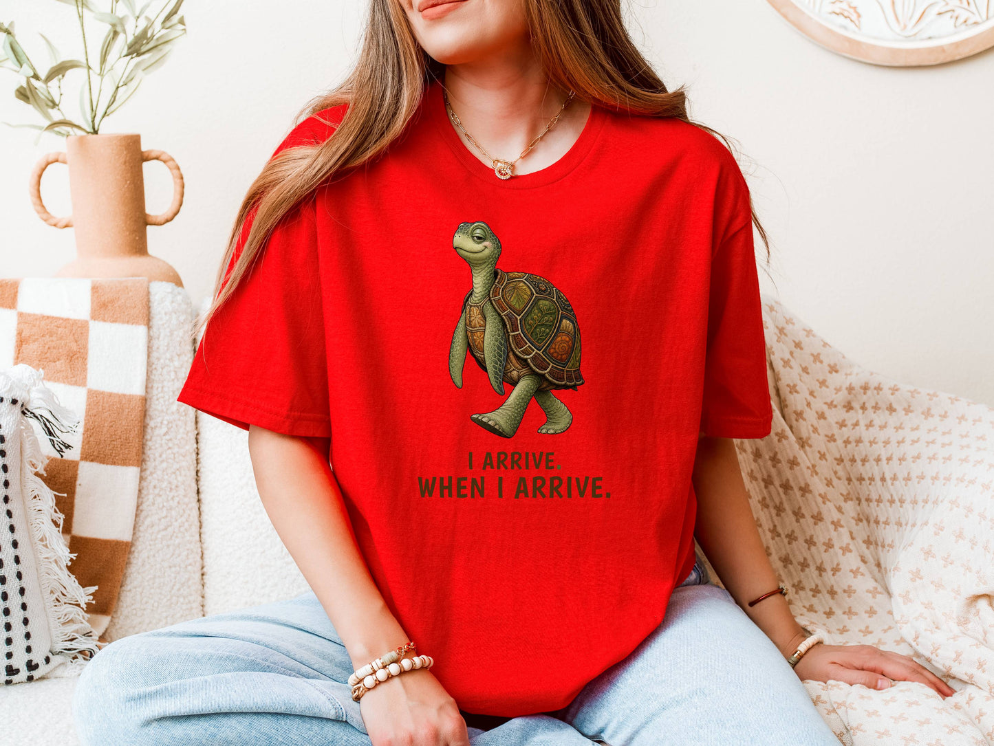 I Arrive When I Arrive — Sea Turtle Tee