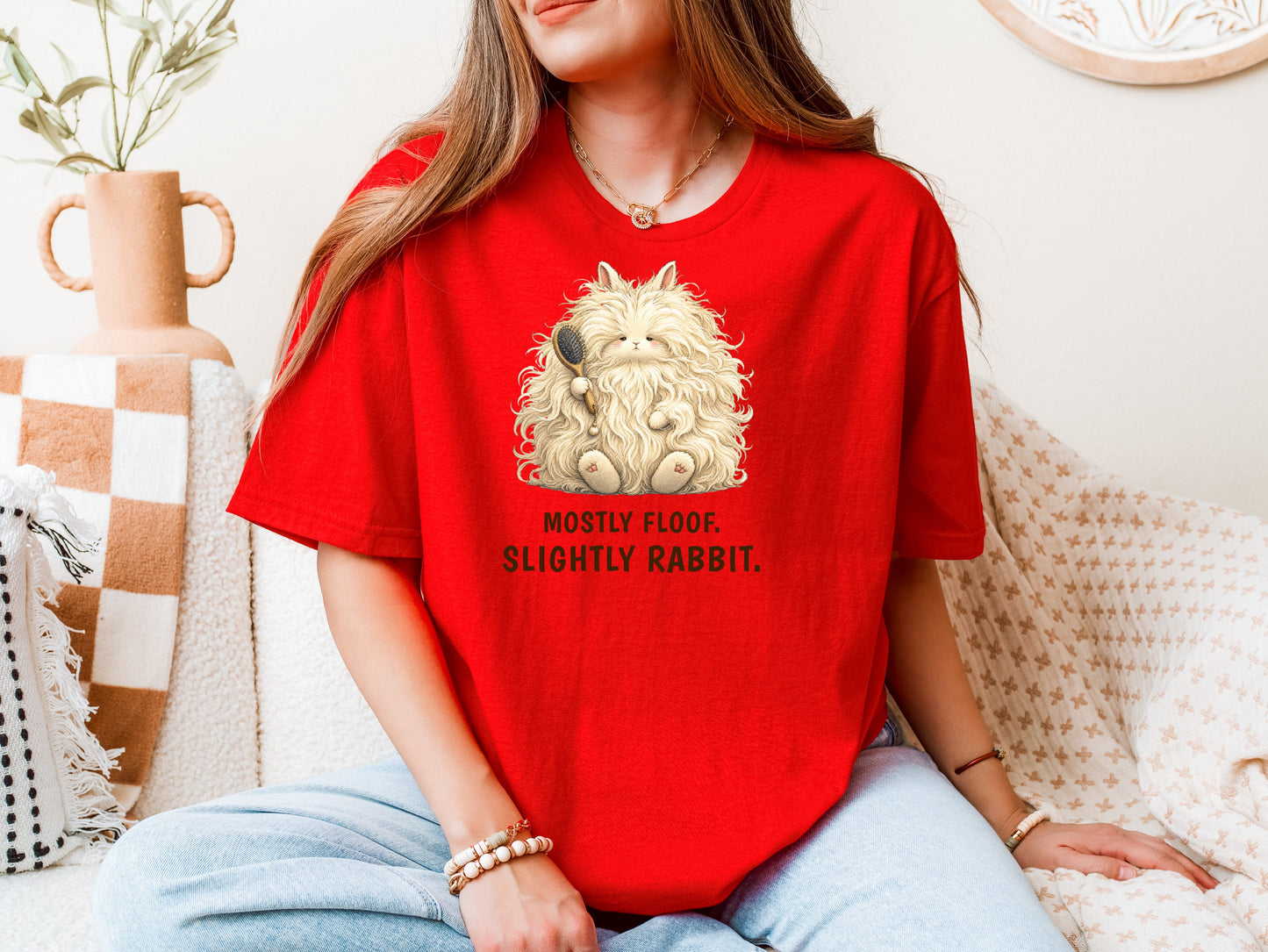 Mostly Floof. Slightly Rabbit. — Angora Rabbit Tee