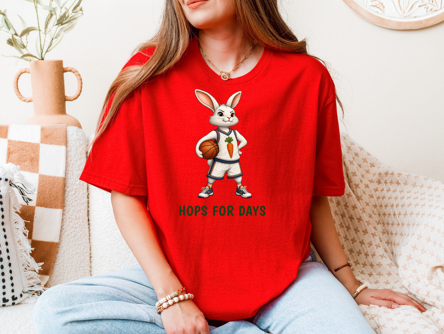 Hops For Days — Basketball Bunny Tee