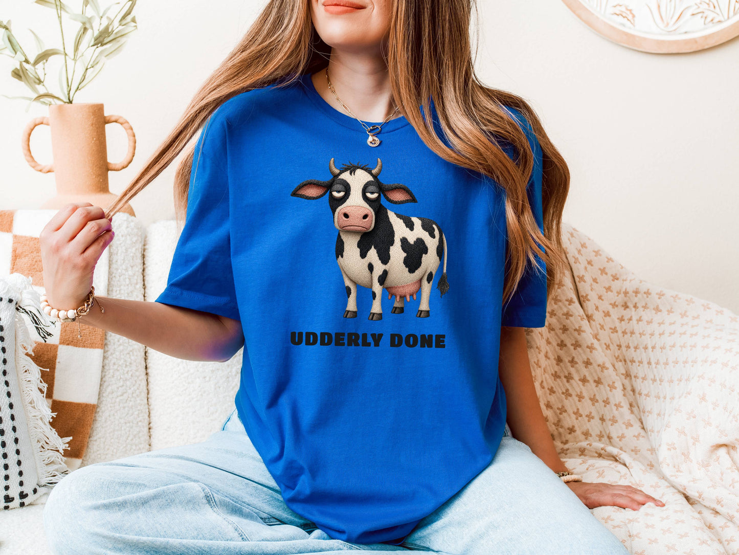 Udderly Done — Barnyard Baddies Cow Tee