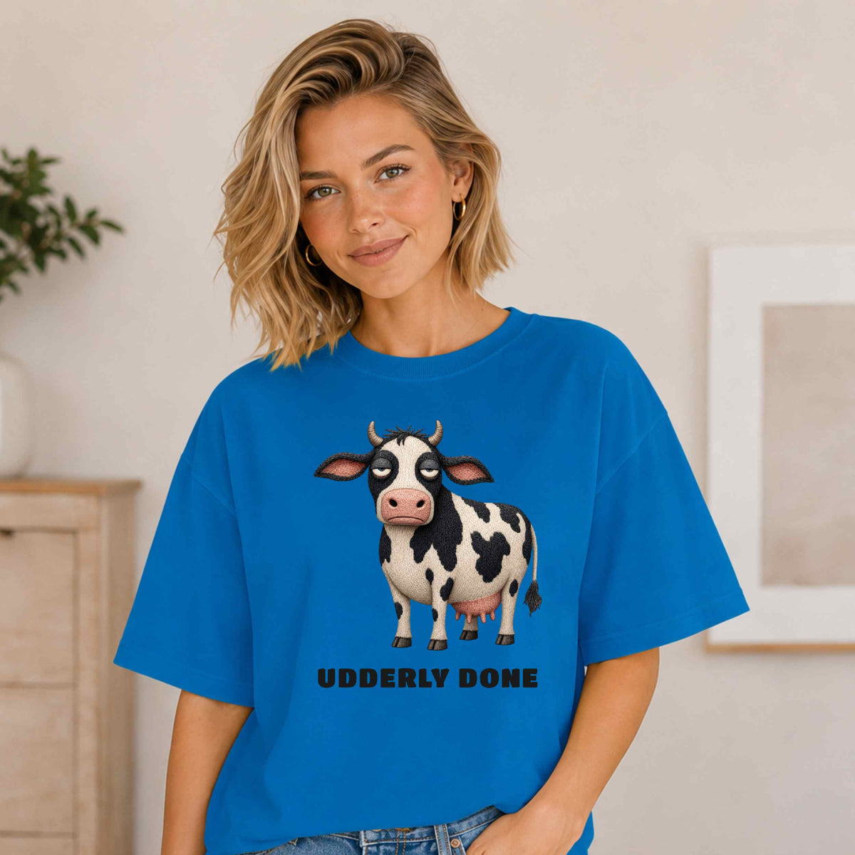 Udderly Done — Barnyard Baddies Cow Tee