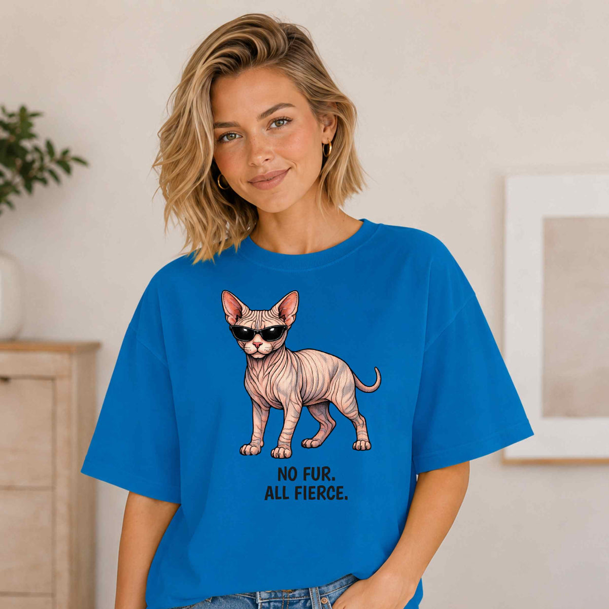 Sphynx Cat T-Shirt | Fashion Cat Tee | Wild & Kind Couture Creatures