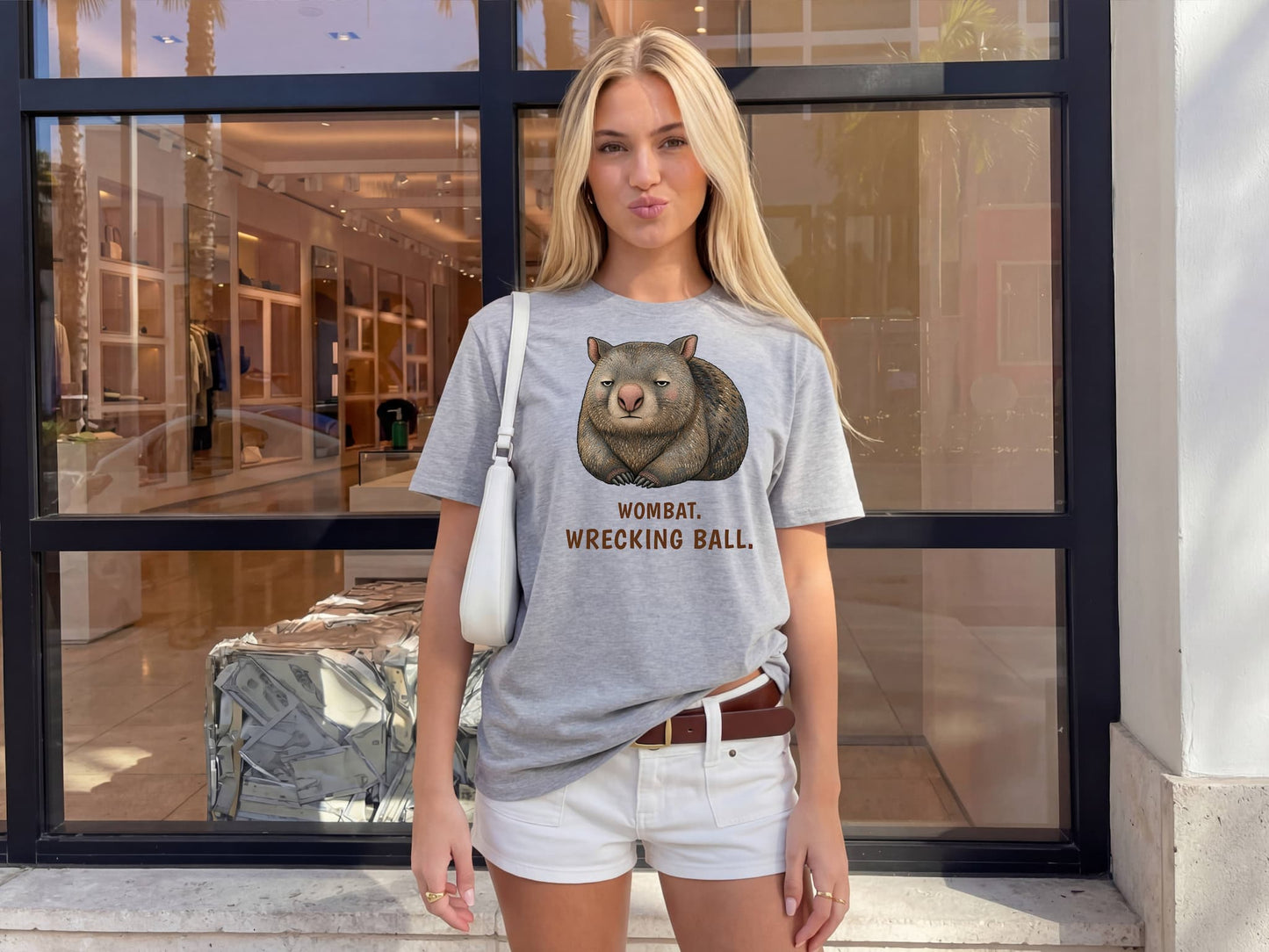 Wombat Wrecking Ball — Outback Originals Wombat Tee