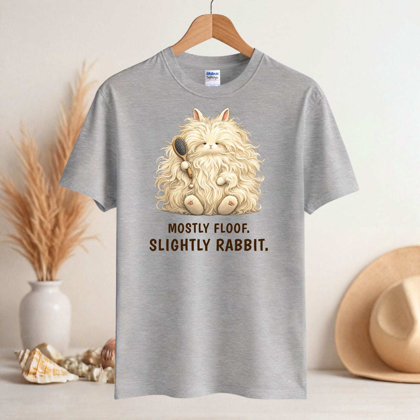 Mostly Floof. Slightly Rabbit. — Angora Rabbit Tee