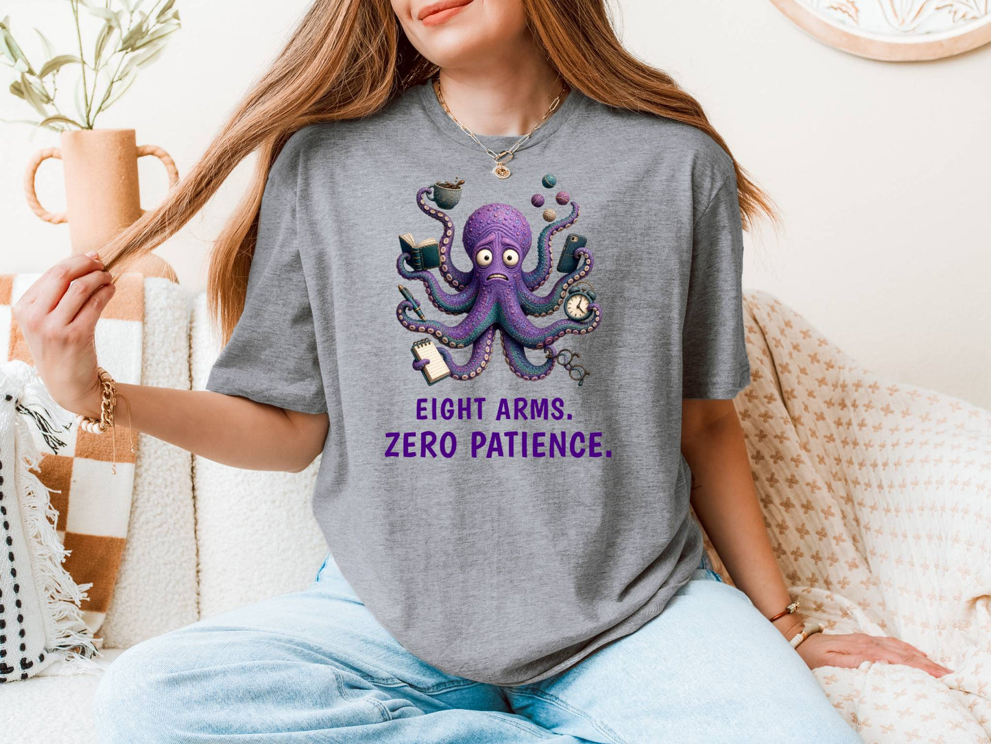 Eight Arms. Zero Patience. — Reef Rebels Octopus Tee