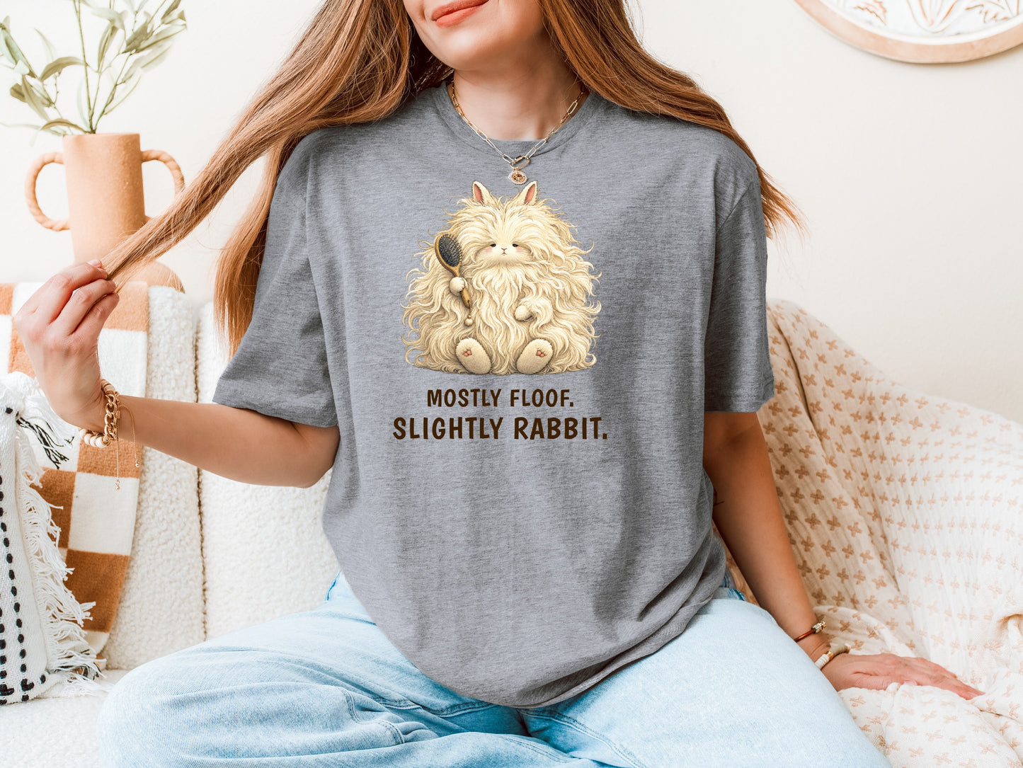Mostly Floof. Slightly Rabbit. — Angora Rabbit Tee