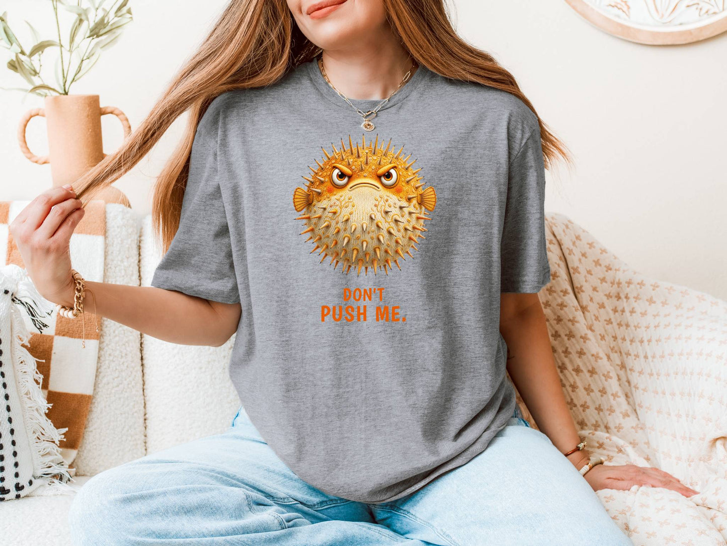 Don't Push Me — Reef Rebels Pufferfish Tee