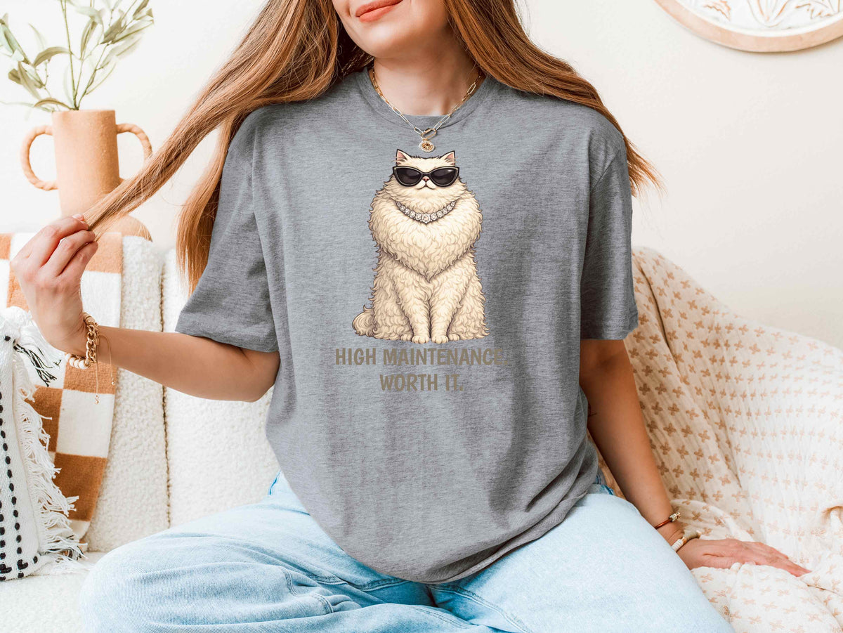 Persian Cat T-Shirt | Fashion Cat Tee | Wild & Kind Couture Creatures