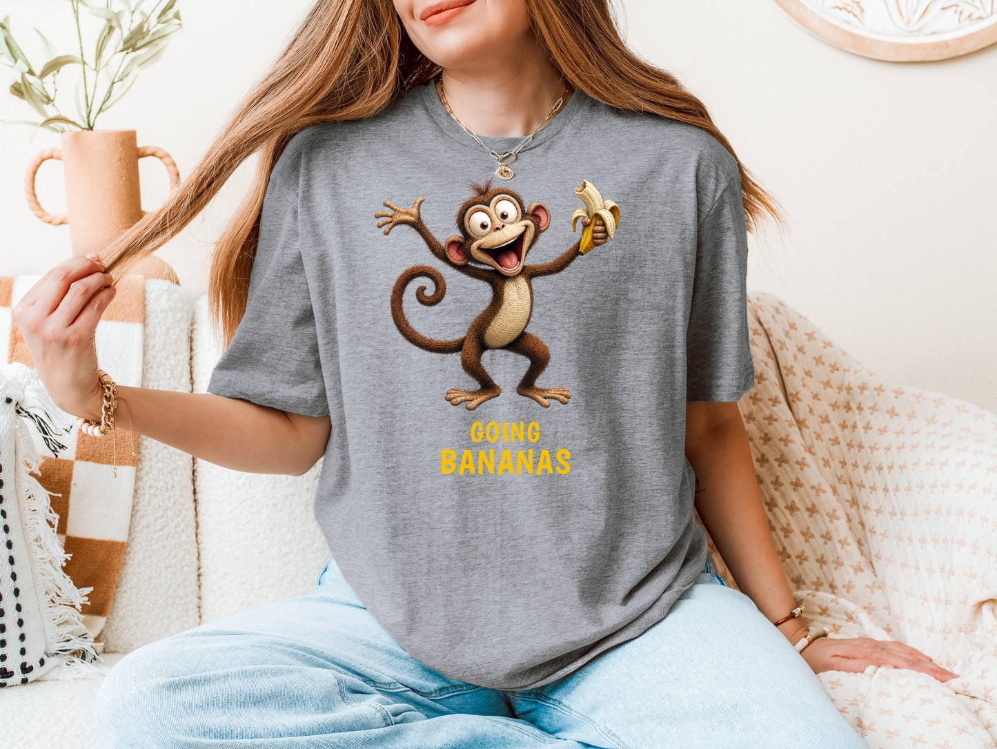 Going Bananas — Jungle Jokers Monkey Tee