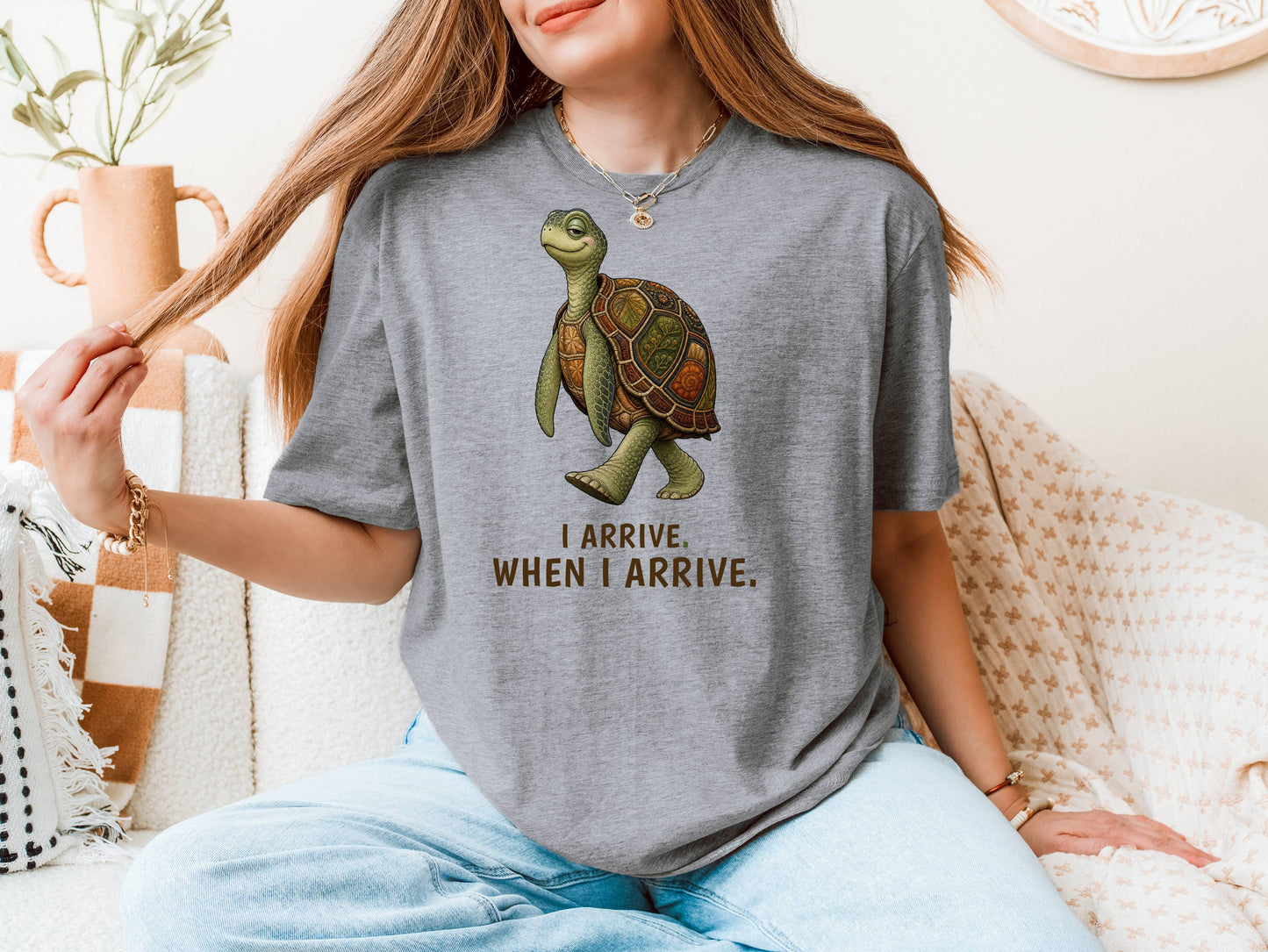 I Arrive When I Arrive — Sea Turtle Tee