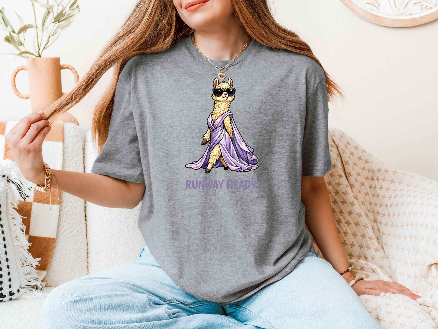 Fashion Llama T-Shirt | Couture Animal Tee | Wild & Kind Couture Creatures