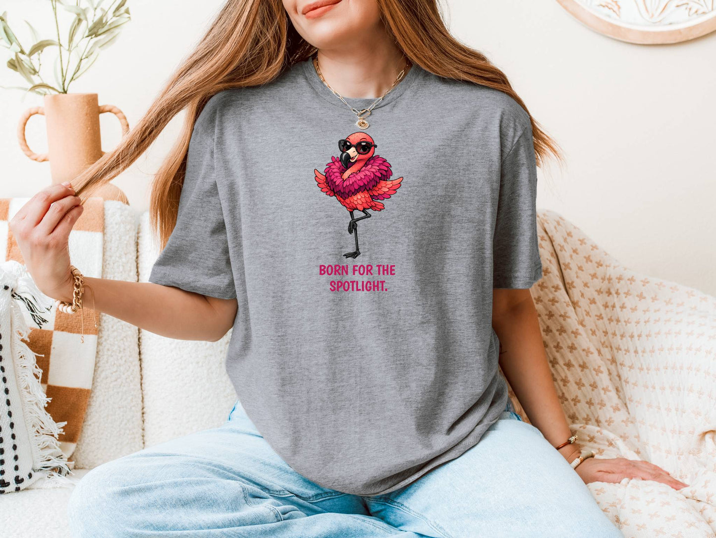 Fashion Flamingo T-Shirt | Glam Animal Tee | Wild & Kind Couture Creatures