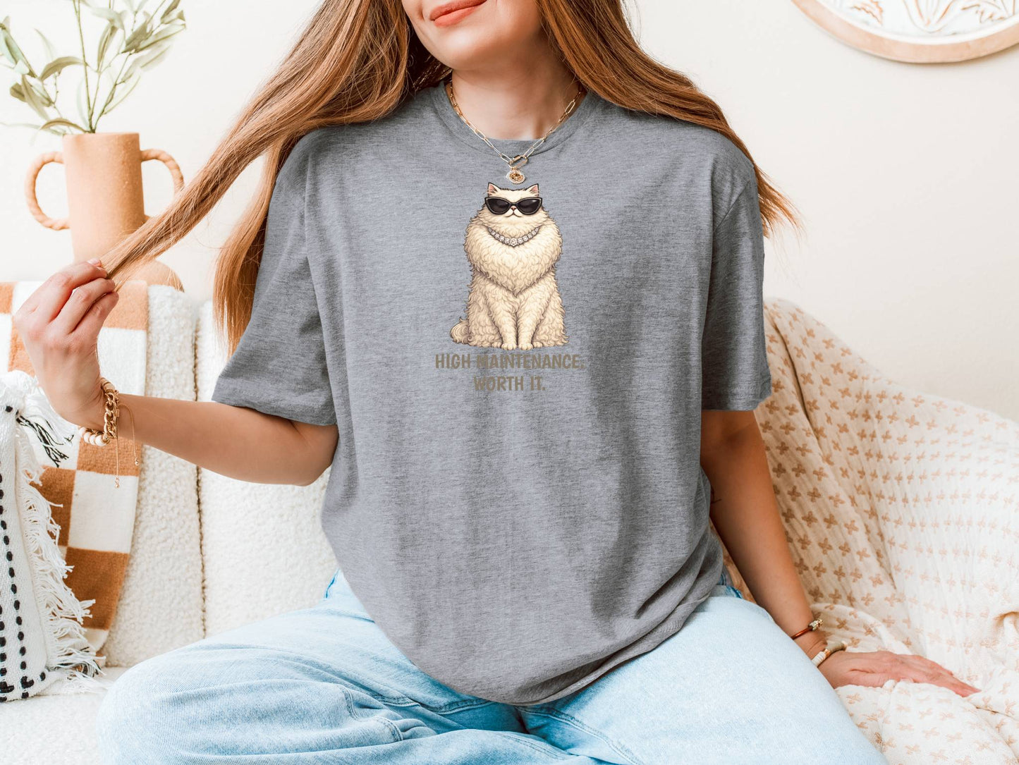 Persian Cat T-Shirt | Fashion Cat Tee | Wild & Kind Couture Creatures
