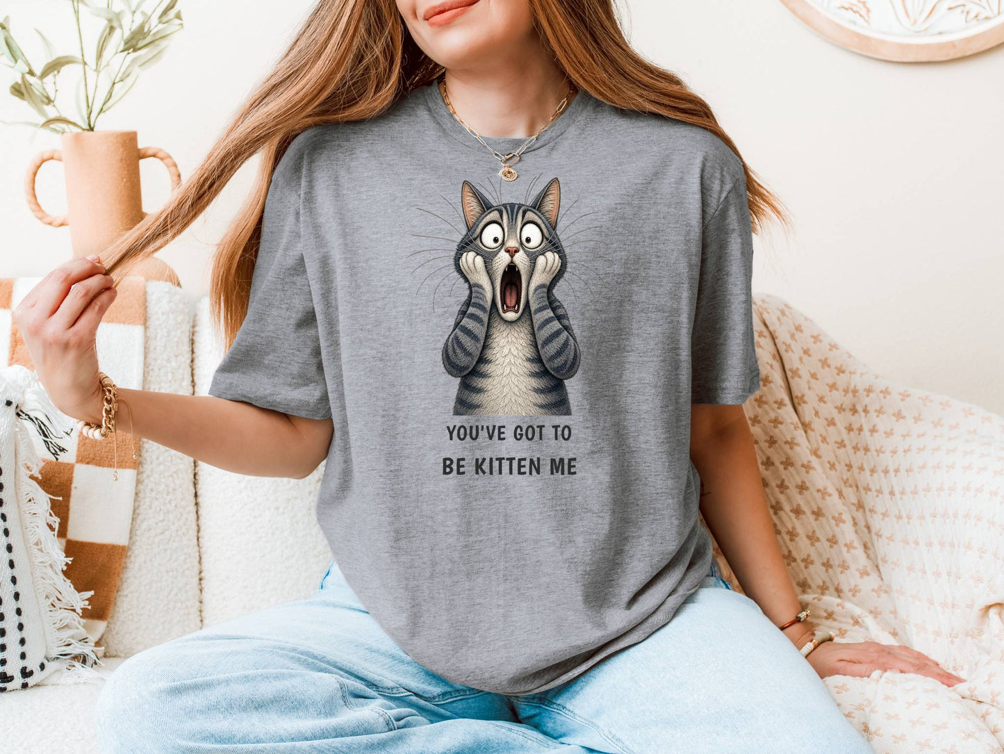 You've Got to Be Kitten Me — Domestic Divas Shocked Cat Tee