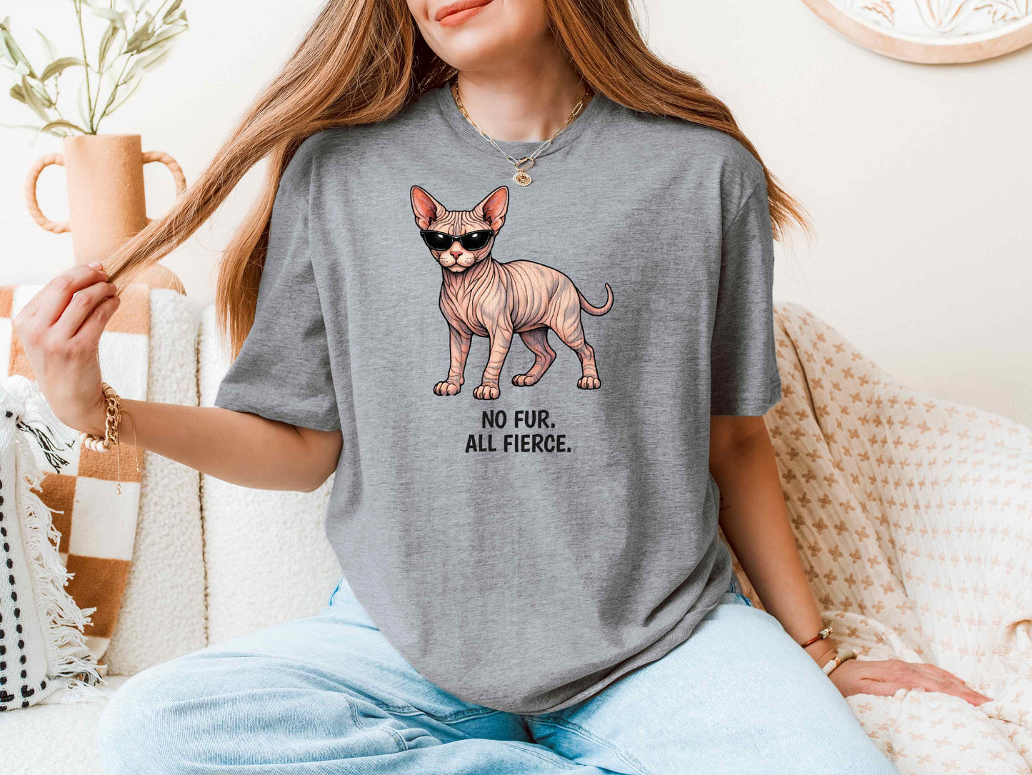 Sphynx Cat T-Shirt | Fashion Cat Tee | Wild & Kind Couture Creatures