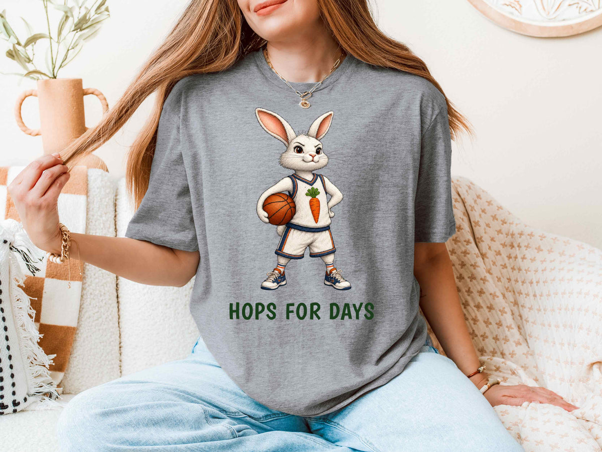 Hops For Days — Basketball Bunny Tee