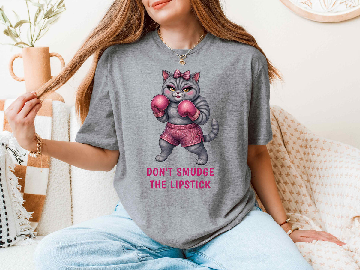 Don't Smudge the Lipstick — Boxing Cat Tee