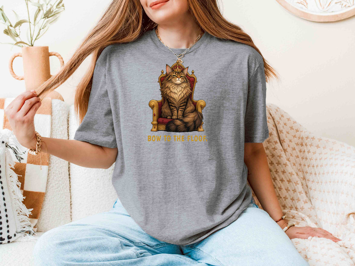 Bow to the Floof — Longhaired Cat Tee