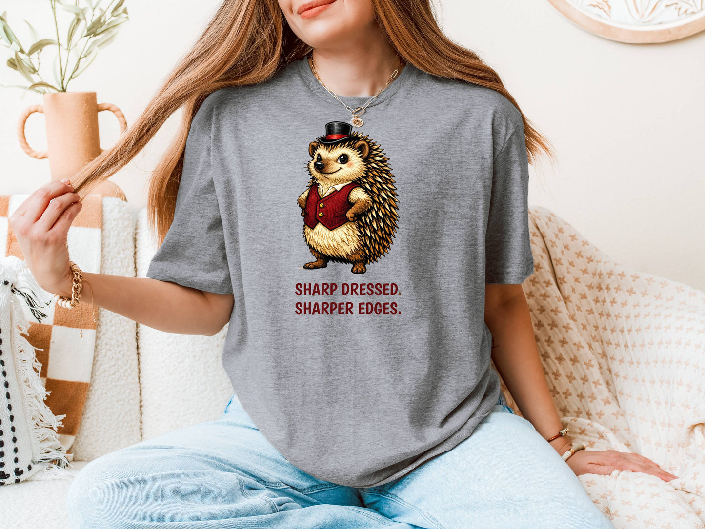 Hedgehog T-Shirt | Fashion Animal Tee | Wild & Kind Couture Creatures