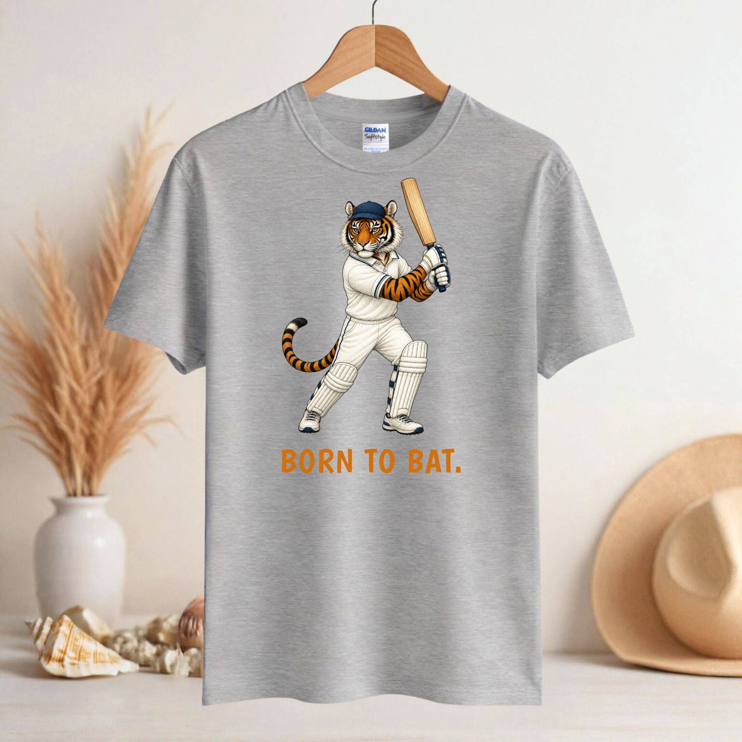 Born to Bat — Cricket Bengal Tiger Tee