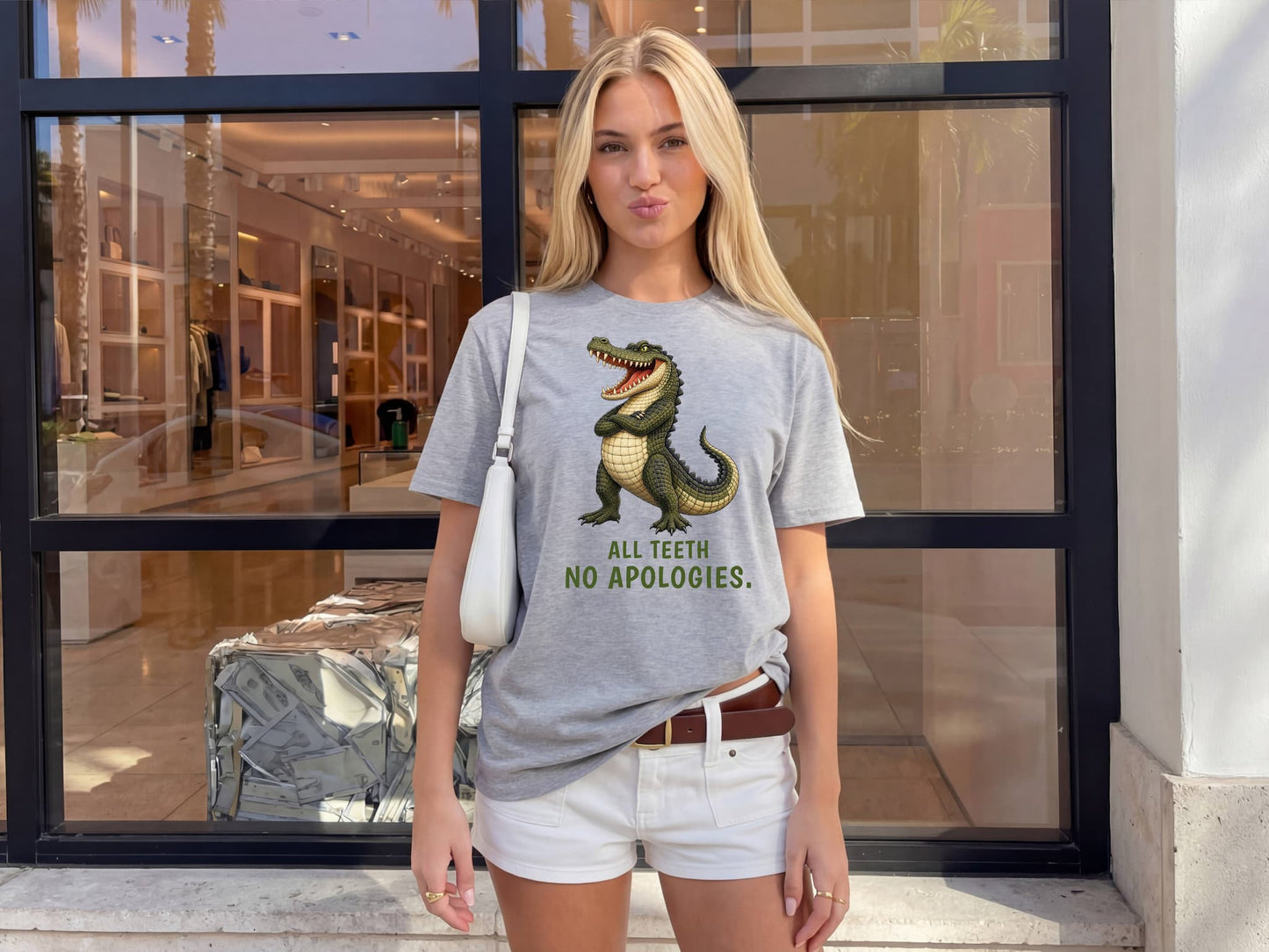 All Teeth. No Apologies. — Outback Originals Crocodile Tee