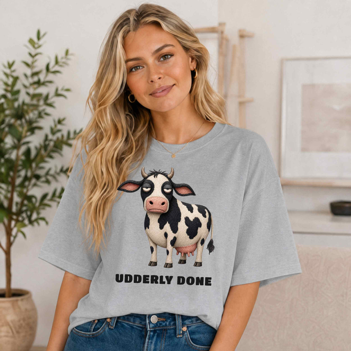 Udderly Done — Barnyard Baddies Cow Tee