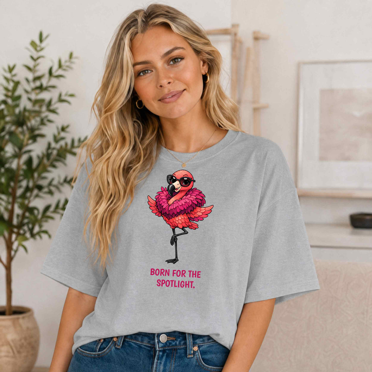 Fashion Flamingo T-Shirt | Glam Animal Tee | Wild & Kind Couture Creatures