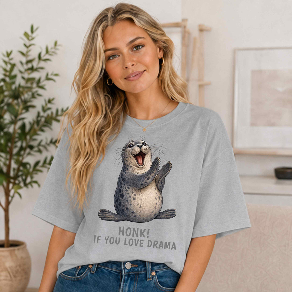 Honk If You Love Drama — Seal Tee