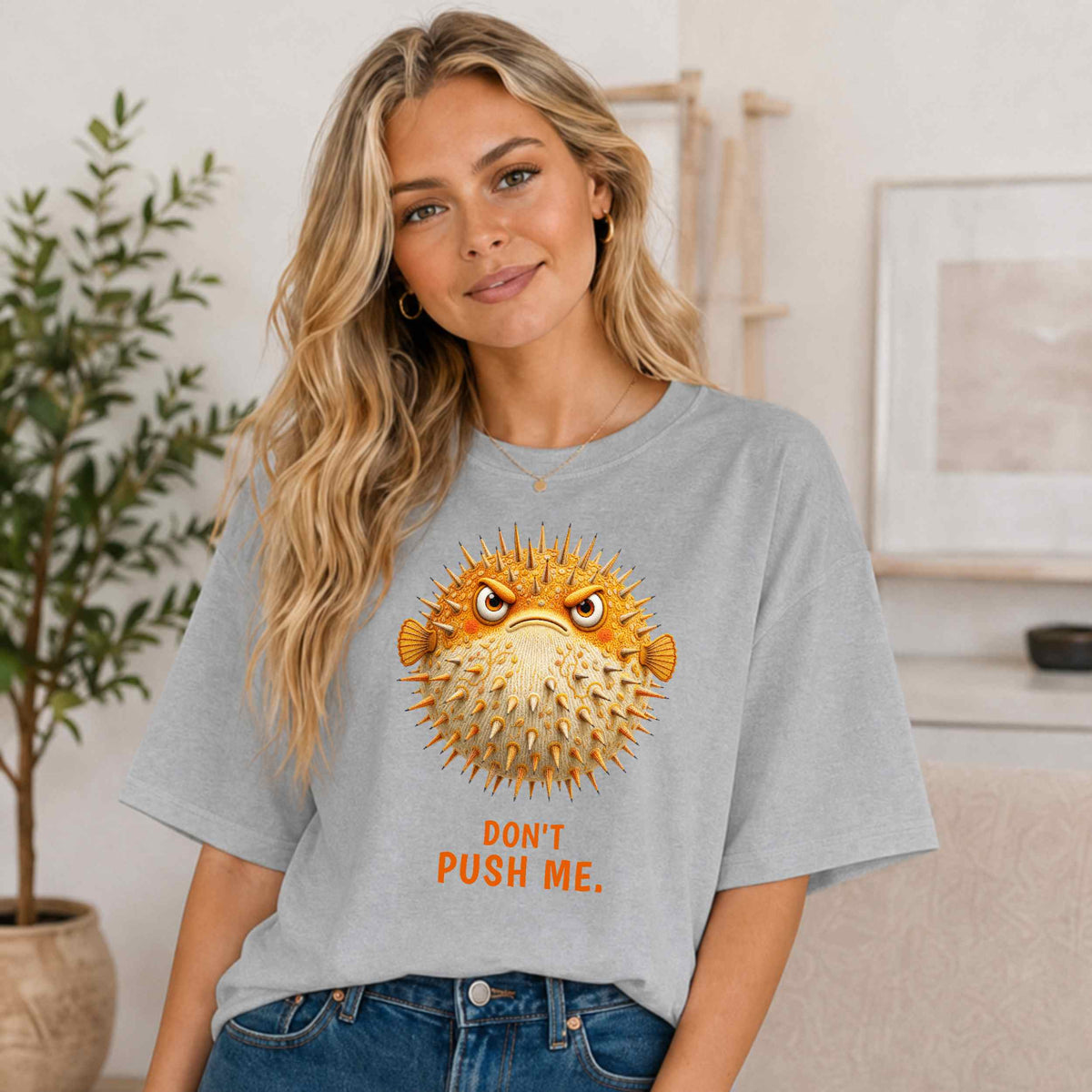 Don't Push Me — Reef Rebels Pufferfish Tee