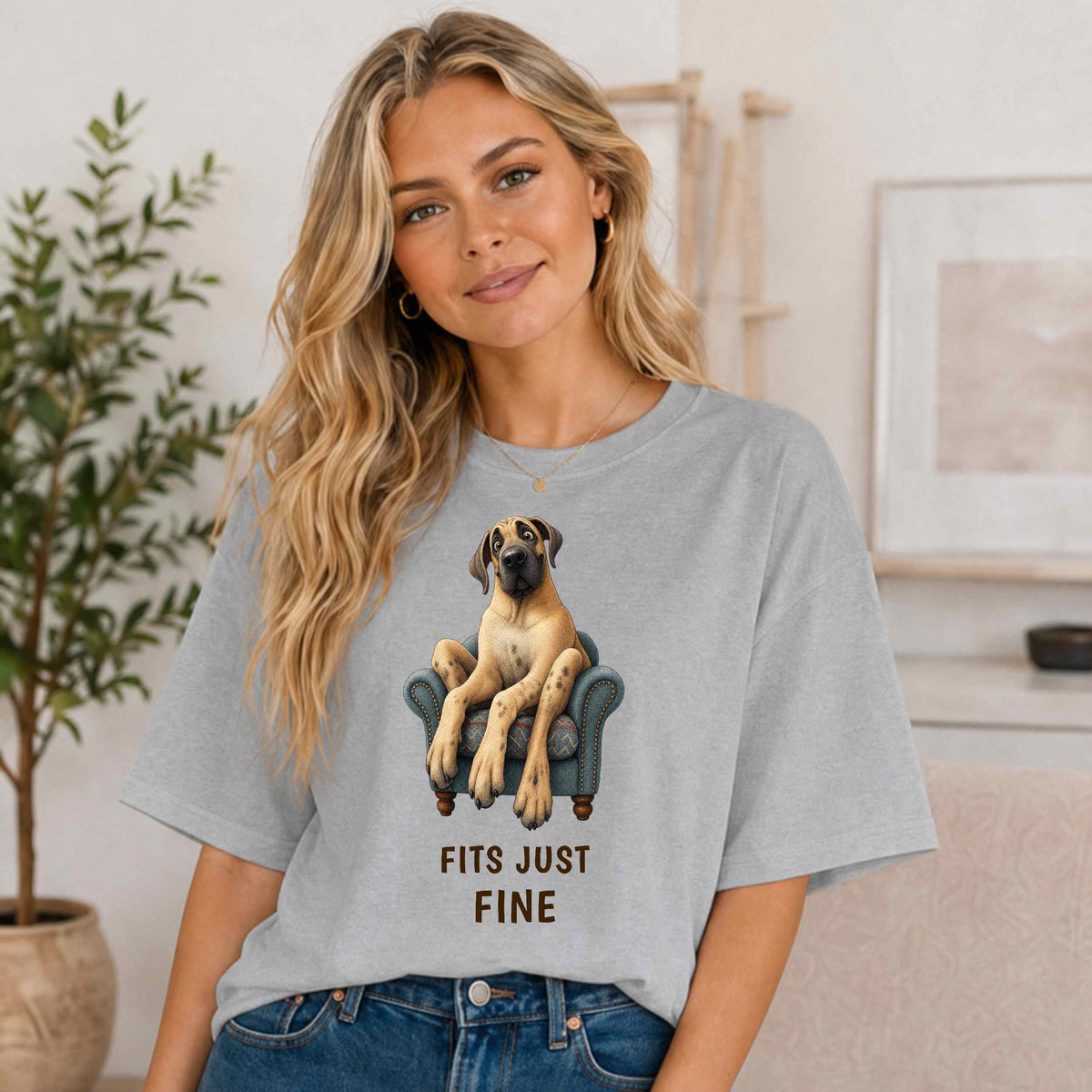 Fits Just Fine — Great Dane Tee