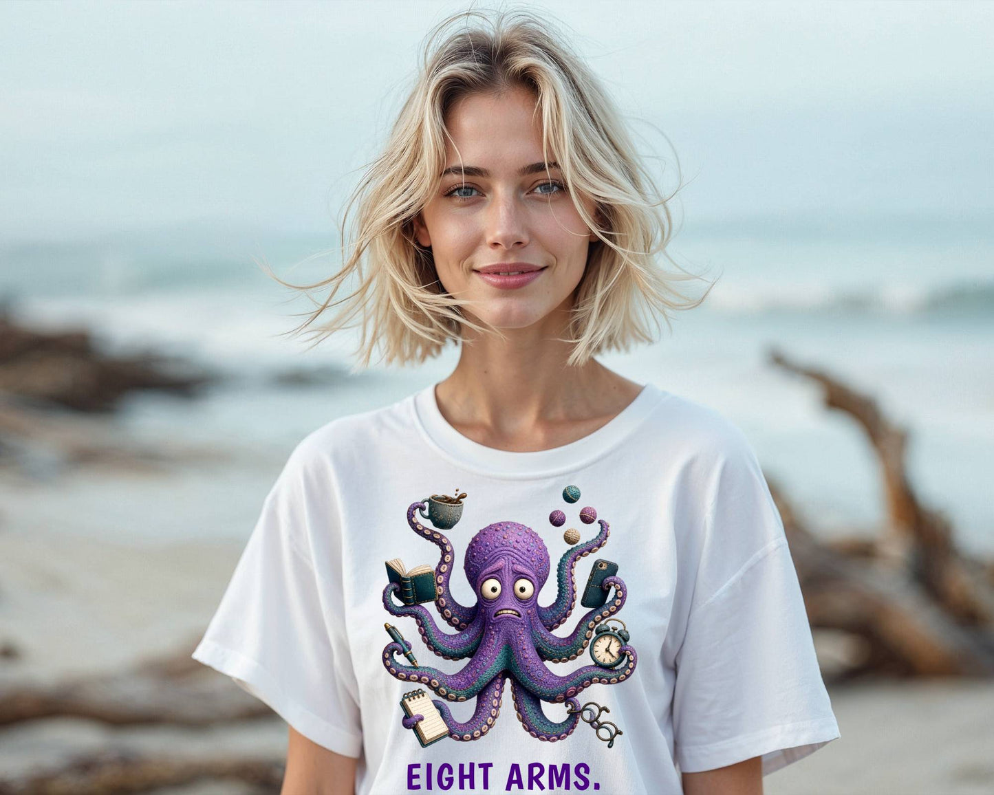 Eight Arms. Zero Patience. — Reef Rebels Octopus Tee