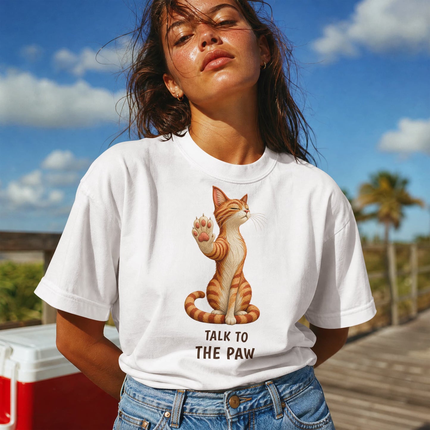 Talk to the Paw — Domestic Divas Sassy Cat Tee