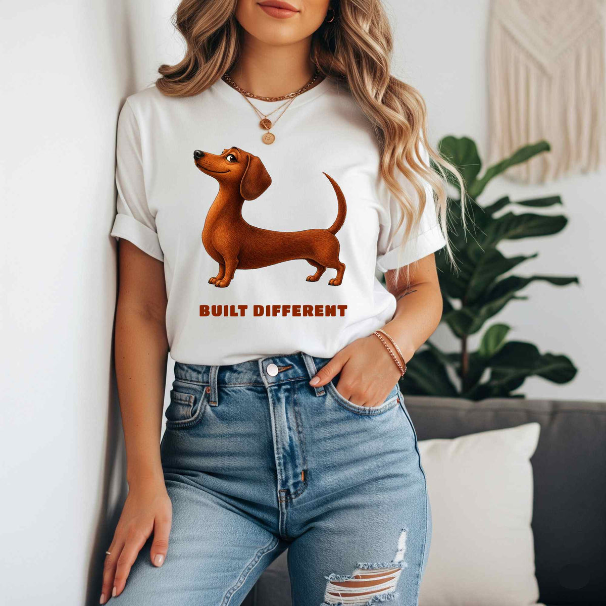 Built Different — Domestic Divas Dachshund Tee