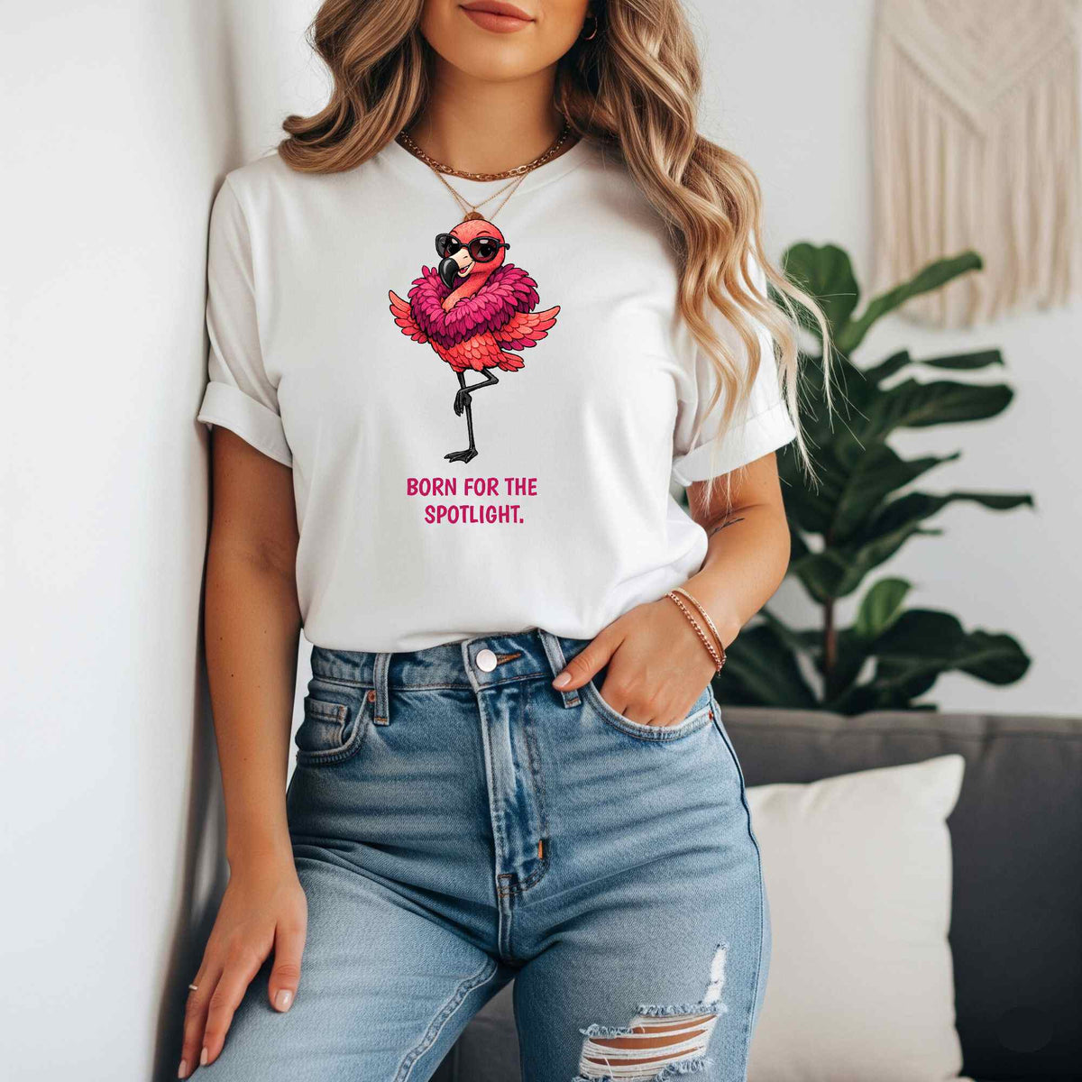 Fashion Flamingo T-Shirt | Glam Animal Tee | Wild & Kind Couture Creatures