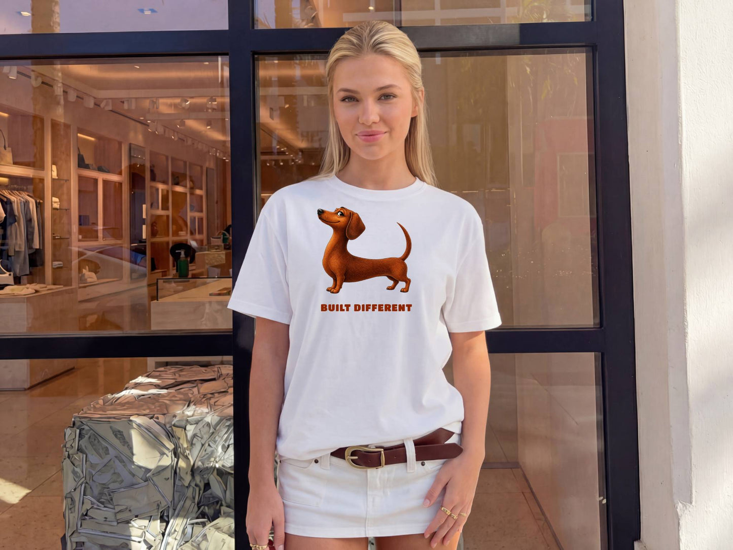 Built Different — Domestic Divas Dachshund Tee