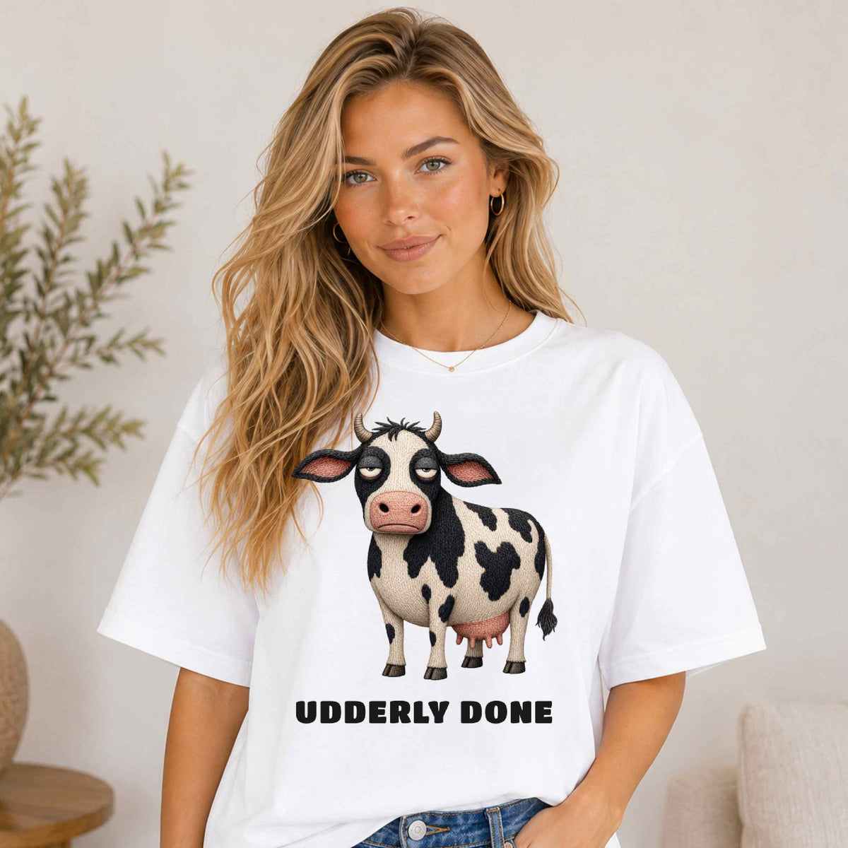 Udderly Done — Barnyard Baddies Cow Tee
