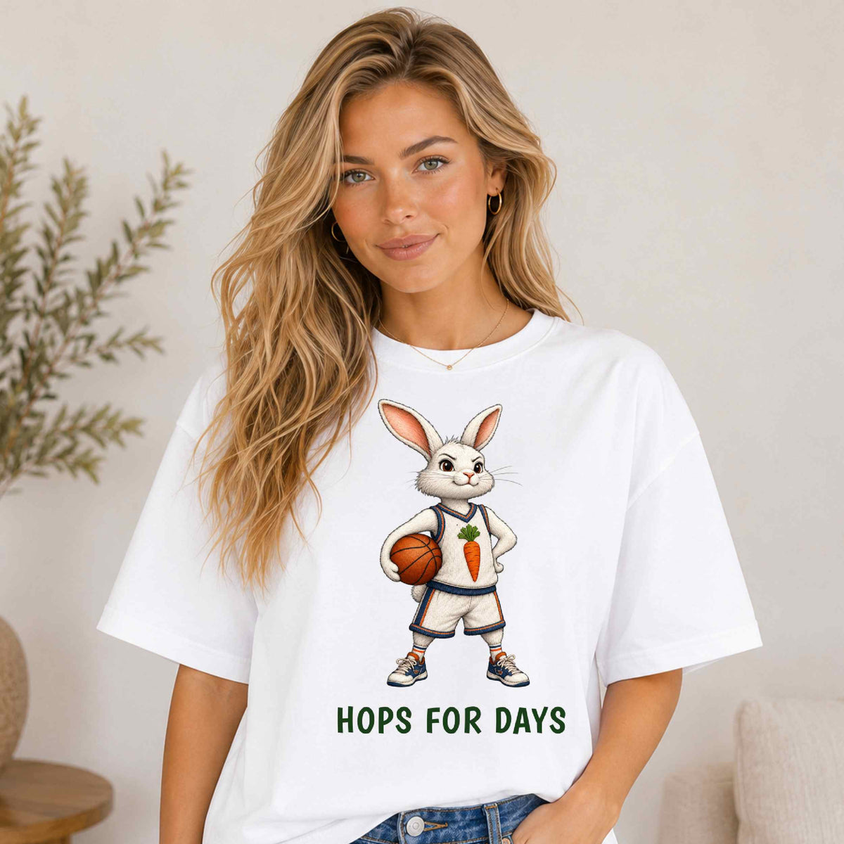 Hops For Days — Basketball Bunny Tee
