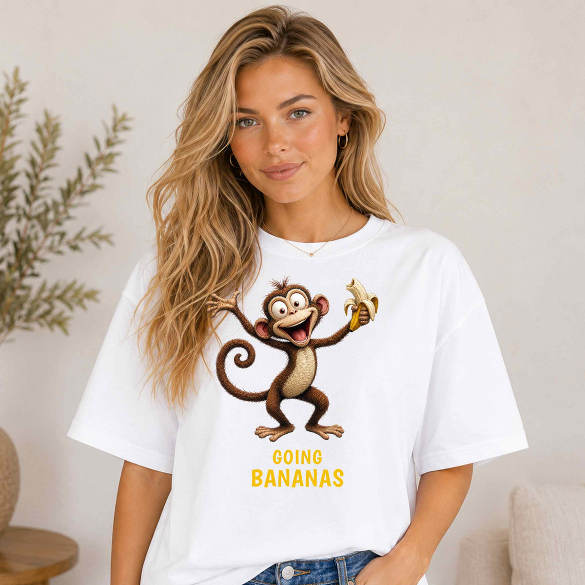 Going Bananas — Jungle Jokers Monkey Tee