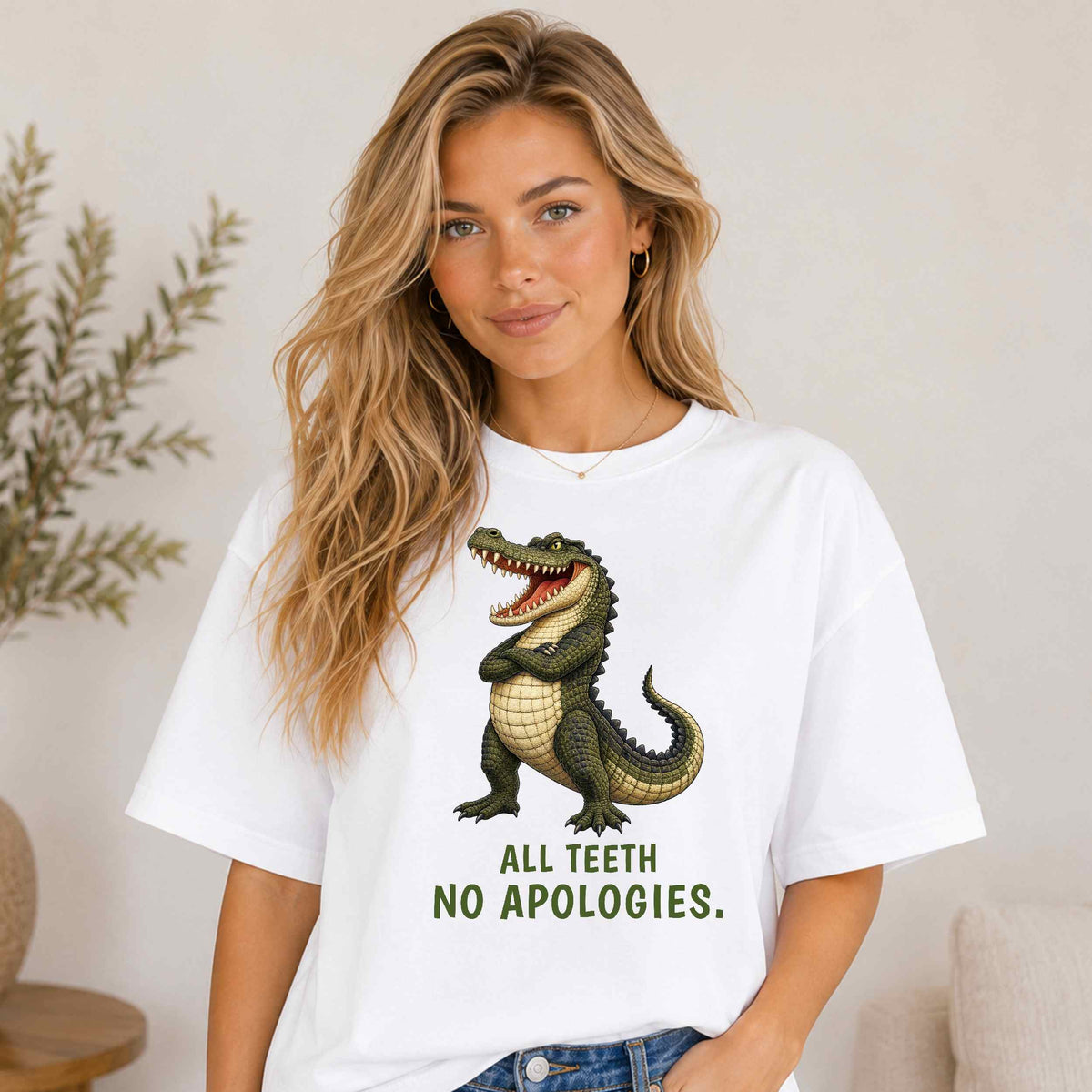 All Teeth. No Apologies. — Outback Originals Crocodile Tee
