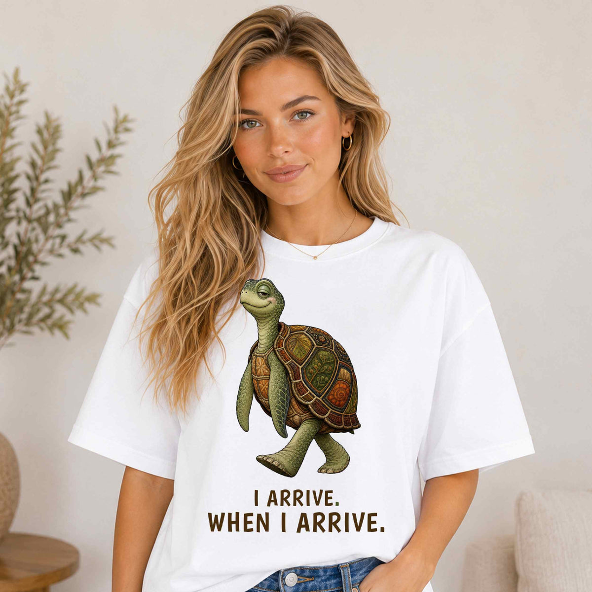 I Arrive When I Arrive — Sea Turtle Tee