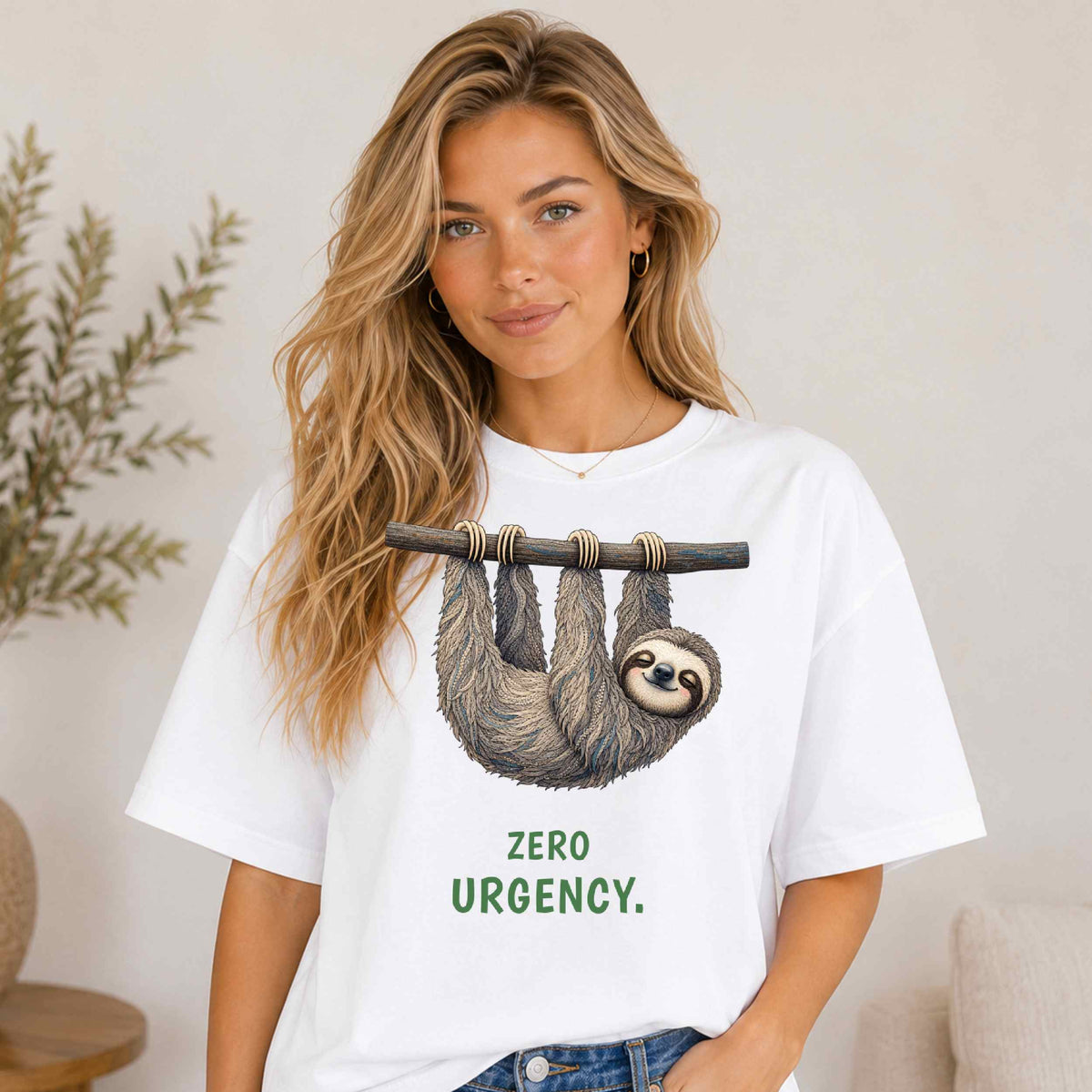 Zero Urgency — Jungle Jokers Sloth Tee