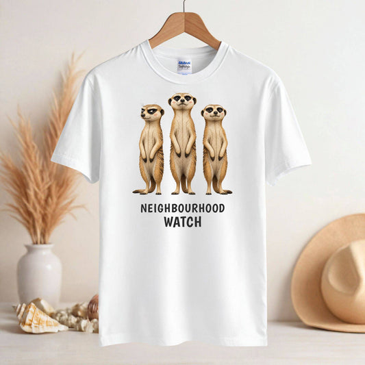 Neighbourhood Watch — Savannah Sass Triple Meerkat Tee