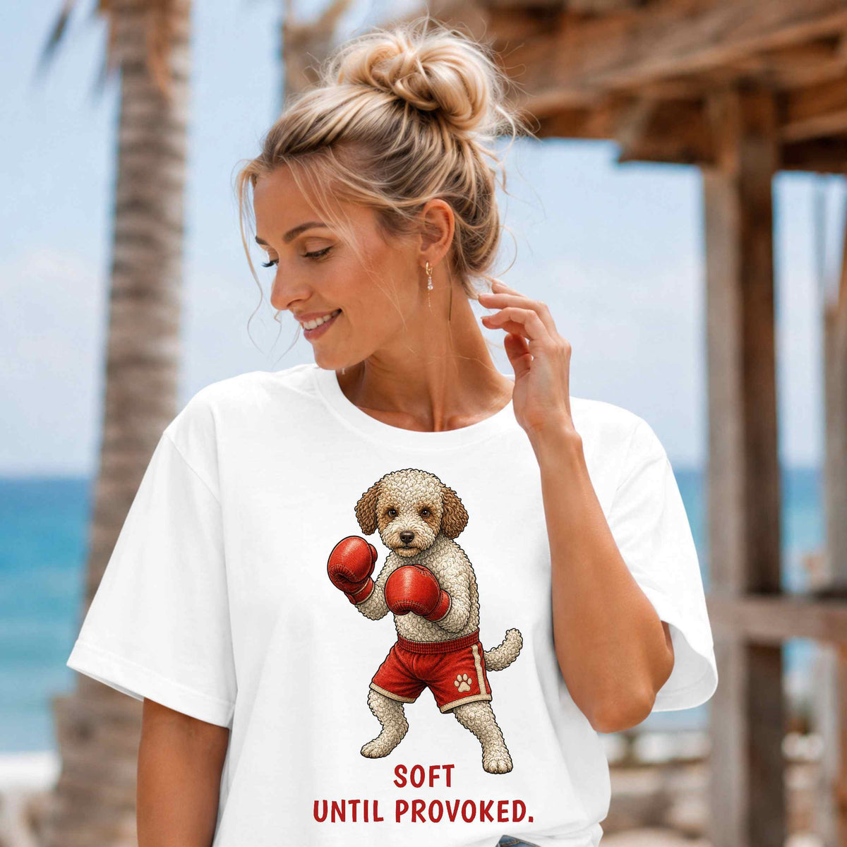 Soft. Until Provoked. — Boxing Lagotto Tee