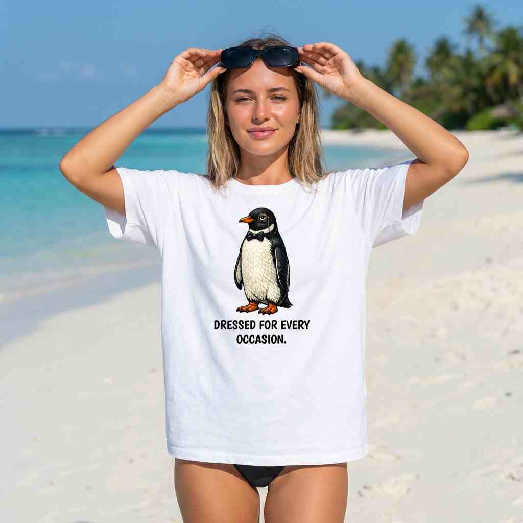 Penguin T-Shirt | Fashion Animal Tee | Wild & Kind Couture Creatures
