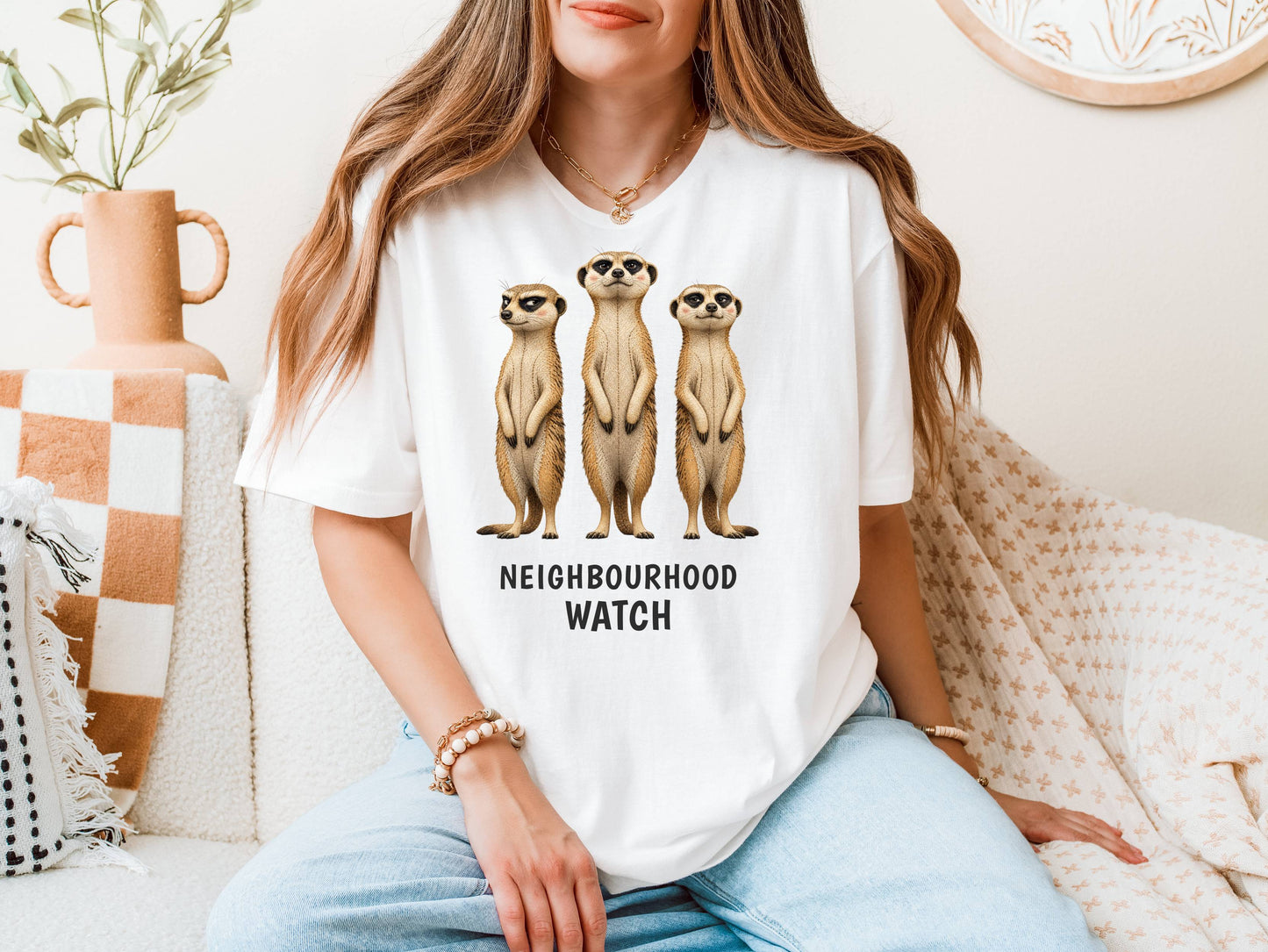 Neighbourhood Watch — Savannah Sass Triple Meerkat Tee