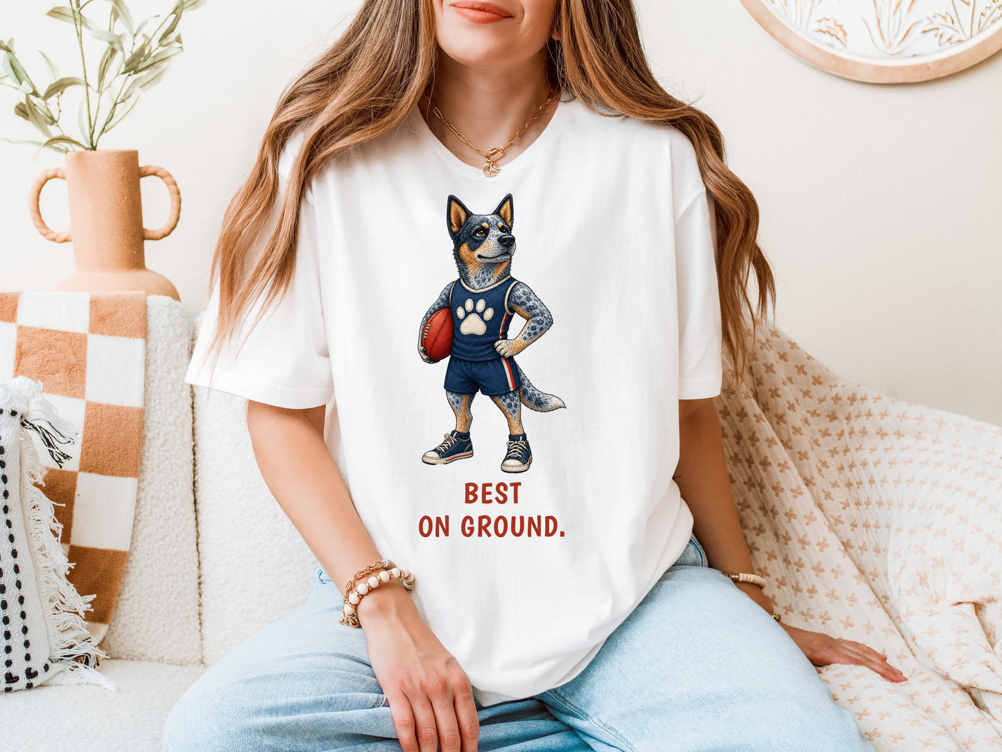 Best On Ground — AFL Blue Heeler Tee