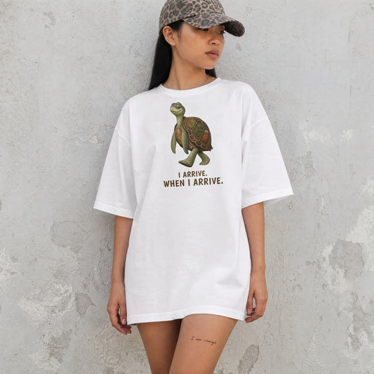 I Arrive When I Arrive — Sea Turtle Tee